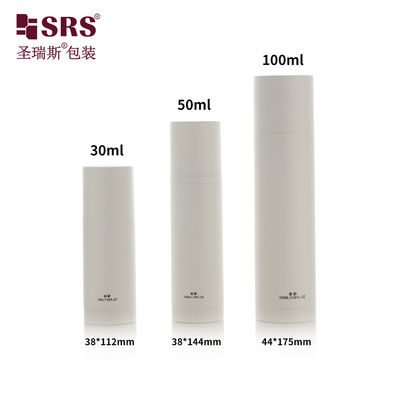 comprare Bottiglia di lozione bianca ghiacciata vuota sostitutiva Bottiglia di pompa senza aria sostitutiva 100 ml online manufacture