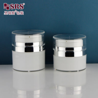 comprare 30 ml 50 ml Acrilico Vuoto Rotondo Crema Faciale Lozione Siero Elegante Cosmetica Bottiglia Senza Aria online manufacture