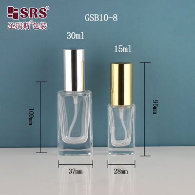 comprare Dispenser Elegante Quadrato Nebbia Fine Contenitore di disinfettante per mani di lusso 15 ml 30 ml Bottiglia di spray di vetro online manufacture