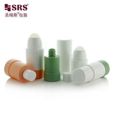 comprare 50ml 75ml Bottiglia di deodorante per cosmetici in PP PCR vuota, rimessa in giro, gel ricaricabile con palla a rotolo online manufacture