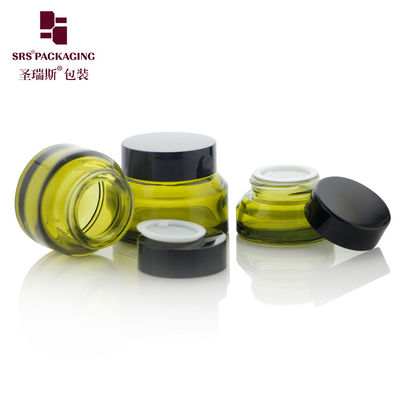 comprare 15 ml 30 ml 50 ml Empio Imballaggio Per La Cura Della Pelle Verde Colore Unico Disegno Cosmetico Bottiglia Di Vetro 50g online manufacture