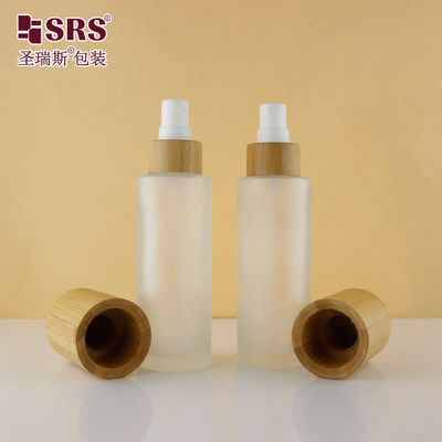 comprare Spruzzatore ghiacciato vuoto di lusso Nebbia fine spalla di bambù bottiglia di profumo di 100 ml vetro online manufacture