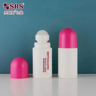 comprare 60 ml Rotondo Semi-trasparente Personalizzazione Colore Bottiglia di Plastica Gel Per La Cura Della Pelle Rollo Sul Contenitore Di Deodorante online manufacture