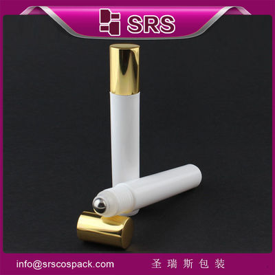 comprare SRS 15 ml rotolo di crema per occhi vuota sul fornitore di imballaggio, flacone a rotoli con tappo dorato lucido online manufacture