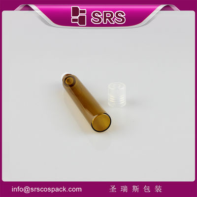 comprare SRS senza perdite Bottiglia di profumo in vetro ambra da 10 ml con rotolo sul tipo di sigillo e tappo a vite in PP online manufacture