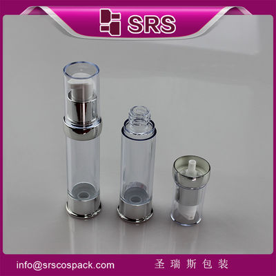 comprare SRS 2015 Nuovo design di plastica rotonda trasparente lusso vuoto 15ml 20ml 30ml flacone del siero online manufacture
