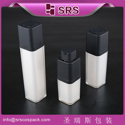 comprare A051 bottiglia di pompa cosmetica senza aria da 15 ml 30 ml 50 ml quadrata di nuovo stile online manufacture