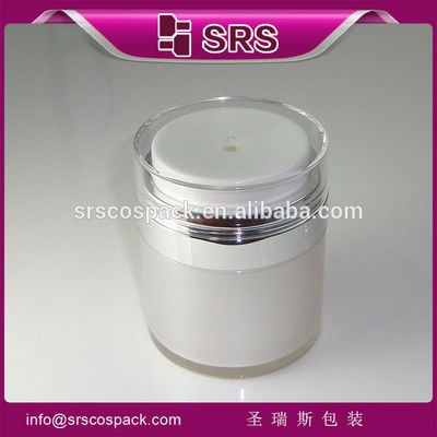 comprare Shengruisi fabbrica vendita calda rotonda crema acrilica senza aria Barattolo con pompa per crema per il viso online manufacture