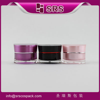 comprare J092-10g mini vasetti di plastica per cosmetici rosa e nero online manufacture
