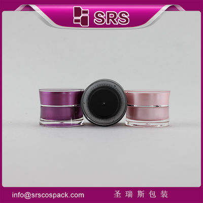 comprare Vaso di plastica rosa e nero J092 da 10 g per cosmetici online manufacture