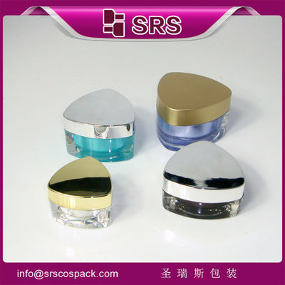 comprare forma triangolare nuovo stile J080 10ml 15ml 30ml 50ml barattolo di plastica trasparente online manufacture
