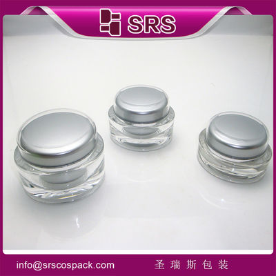 comprare J040 15 ml 30 ml 50 ml barattolo cosmetico a forma rotonda per crema per la pelle online manufacture