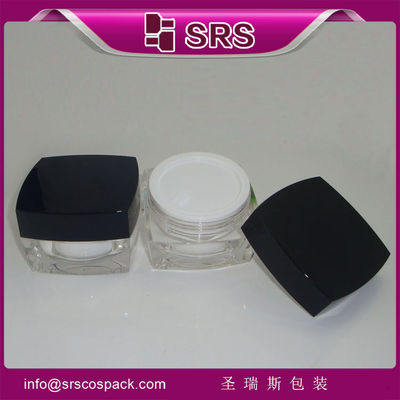 comprare Imballaggio Shengruisi J050-5ml 10ml 15ml 30ml 50ml 100ml barattolo vuoto acrilico quadrato di crema online manufacture