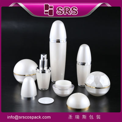 comprare SRS cosmetico packaging set acrilico in forma di sfera vuota vaso di crema e lozione bottiglia per skinca online manufacture