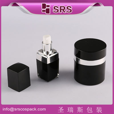 comprare SRS fornitore cinese bottiglia vuota di lozione acrilica quadrata e set di baratto di crema senza aria rotondo da 50 g online manufacture