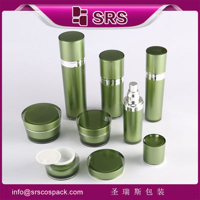 comprare SRS China set di imballaggi cosmetici all'ingrosso vasetto di crema vuota in plastica e bottiglia acrilica online manufacture