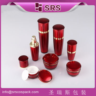 comprare SRS Cina produttore bottiglia di lozione acrilica in forma di tamburo in plastica e vassoio di crema online manufacture