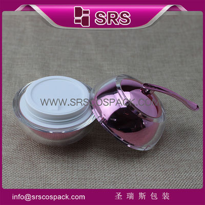 comprare Shengruisi Imballaggio contenitore acrilico carino J016 a forma di mela vaso cosmetico online manufacture