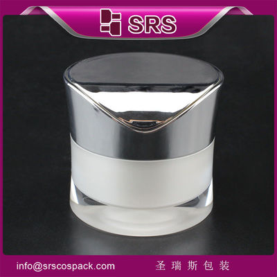 comprare Vaso bianco opaco con tappo argento crema per la pelle vaso vuoto online manufacture