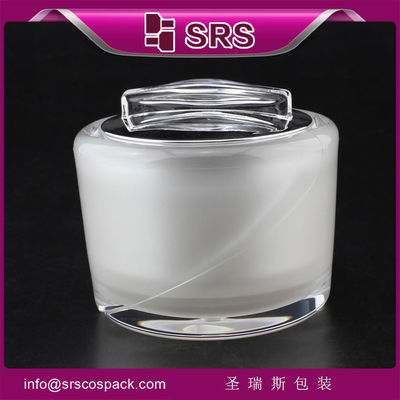 comprare J039 elegante vasetto cosmetico con alta qualità, vasetto di fabbricazione in plastica online manufacture