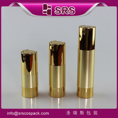 comprare TA021 bottiglia senza aria a spalla e base in oro metallizzato per crema per la cura della pelle online manufacture