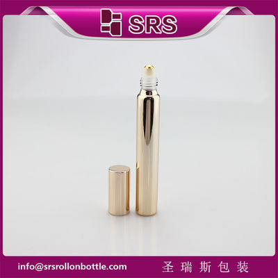 comprare Bottiglia di vetro in oro rosa metallizzata da 15 ml di 17 mm di diametro con palla d'oro reale e tappo in alluminio. online manufacture