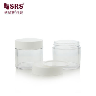 comprare 15g 30g 50g 70g 80g 100g Forma rotonda Colore personalizzato Crema per il viso Barattoli PET Barattoli con coperchio di plastica online manufacture