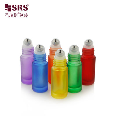 comprare Luxury Colorato Verniciato Matte Finito Bottiglia di Bicchiere a Rulli Bottiglie di Olio Perfume Roll On online manufacture