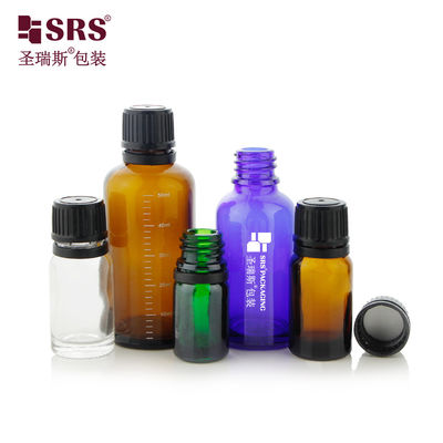 comprare 5 ml 10 ml 15 ml 20 ml 30 ml 50 ml 100 ml Bottiglie di vetro vuoto Boston con tappo a prova di bambino online manufacture