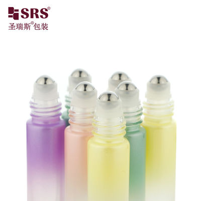 comprare Vetro rotondo lusso vuoto portatile olio essenziale in bottiglia 10 ml online manufacture