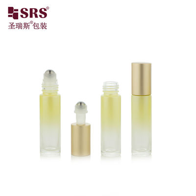 comprare 10 ml Vernice Personalizzata Gradiente Giallo Vuoto olio essenziale Bottiglia di vetro a rotolo online manufacture