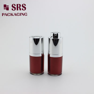 comprare A020 fabbricante di bottiglie senza aria 15 ml verniciato in rosso acrilico avvitato coperchi bottiglia online manufacture