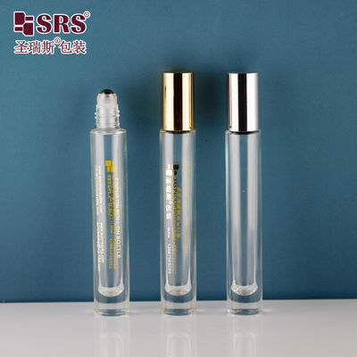 comprare Forma rotonda fondo spessore chiaro senza perdite profumo olio essenziale bottiglie a sfera a rulli 10 ml online manufacture