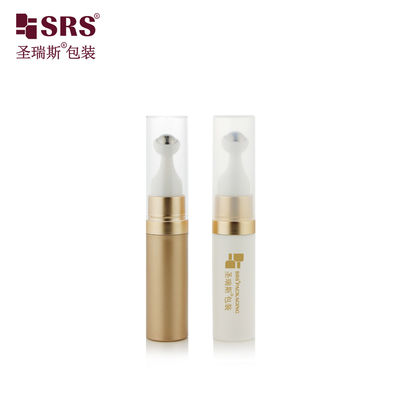 comprare A0035 Dimensione da viaggio Cute Round PP PCR Materiale riciclato senza aria Roll On Gel Bottle Roller Steel Massage Ball Wholesale online manufacture
