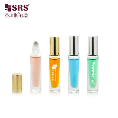 comprare GB1-5ML Chiara bottiglia di vetro a prova di perdite di lusso di lusso a rulli di acciaio con tappo di alluminio rotondo online manufacture