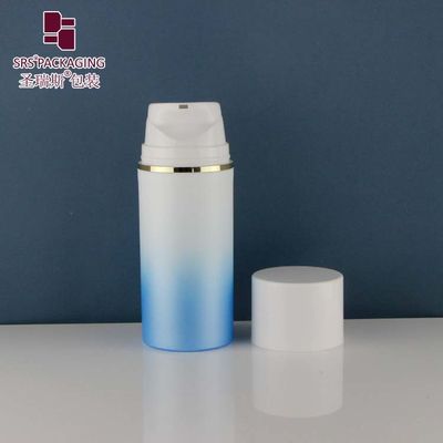 comprare PA601 PP Rotondo Popolare Bottiglia di pompa senza aria di plastica vuota e lucida per imballaggi di lozioni di fondazione online manufacture