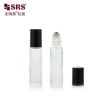 comprare Whosale imballaggio profumo 10 ml rotolo di sfere di vetro trasparente su bottiglia Test sotto vuoto 100% senza perdite applicatore di testa in acciaio massaggio per oli essenziali per la cura della pelle online manufacture