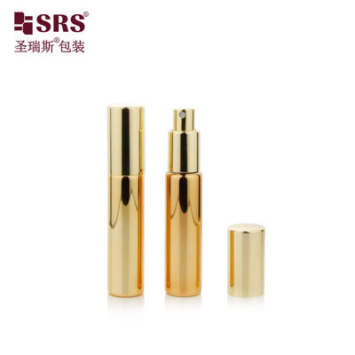 comprare BLPA 10ML Oro metallizzato vetro rotondo vuoto perfume pompa spray bottiglia personalizzazione nebbia fine online manufacture