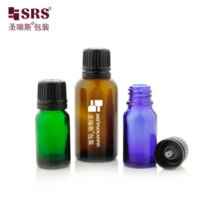 comprare G006 Bottellino di vetro rotondo di Boston Tamer Evident TE Cap Con Inserto di gocciolante orizzontale per olio essenziale online manufacture