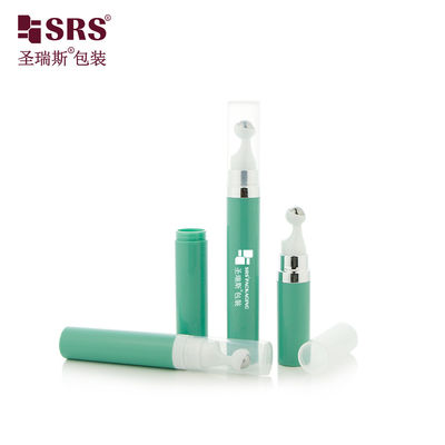 comprare A0035 7.5ml 10ml 15ml Viaggio Taschino Plastica PP PCR Rotondo Pompa senza aria Bottiglia Snap-on Design Roll On Serum Bottiglia online manufacture
