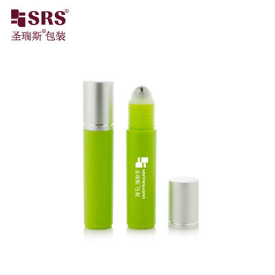 comprare RPA-10ML Iniezione Matte Green Frosted Plastic PP PCR Roller Steel Ball Bottle Con Cappuccio In Aluminio Per Liquido Antiprurito online manufacture