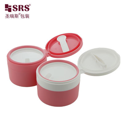 comprare SRS1 120g 150g Vaso di plastica di lusso a doppia parete all'ingrosso con cucchiaio Magnete Contenitore per imballaggio Personalizzazione online manufacture