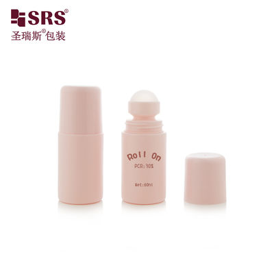 comprare RPPC-60ML Injection Blowing Custom PP PCR Plastic Roller Ball Bottle For Body Gel Applicator online manufacture