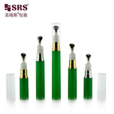 comprare A0031B 5ml 10ml 12ml 15ml Bottiglia di pompaggio senza aria vuota con testa di zinco metallico Applicatore personalizzazione Imballaggio gel per gli occhi online manufacture