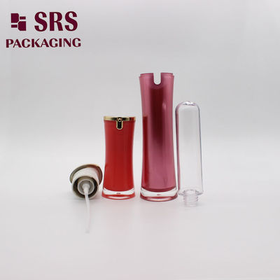 comprare SRS Cina Fornitore di lusso vuoto nero prodotti per la cura della pelle contenitore lozione acrilica bottiglia online manufacture