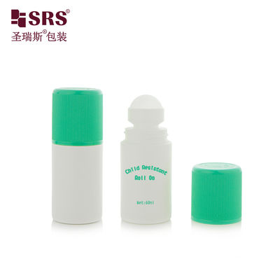 comprare RPPC1-60ML White Bottle With Green Injection Double End CRC Cap Ribbed For Deodorant Gel Pain Relief online manufacture