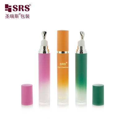 comprare LR001 15ML 20ML Luxury Acrylic Bottle With Metal Applicator Zinc Alloy Material Head For Eye Cream online manufacture