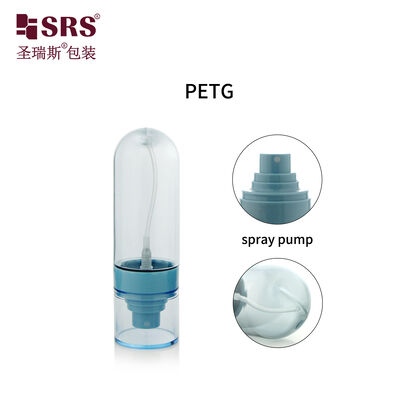 comprare PETG02 30ml 50ml 60ml 80ml 100ml vuoto su misura semitransparente di colore blu PETG Spray Pump Bottle For Skincare Toner online manufacture