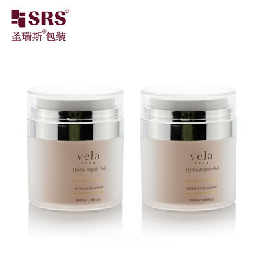 comprare A100-1 15ml 30ml 50ml Acrilico contenitore di baratto senza aria Cremella sostitutiva per il viso Barattoli di crema per il viso Dipinti stampa di logo a colori online manufacture