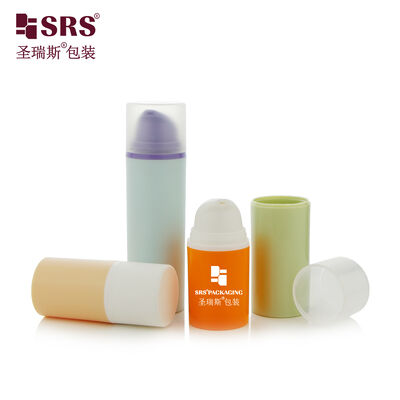 comprare PA0203 15ml 30ml 50ml Iniezione Colorata Colore Personalizzato Vendita all'ingrosso di flaconi per gel viso sottovuoto lucidi online manufacture